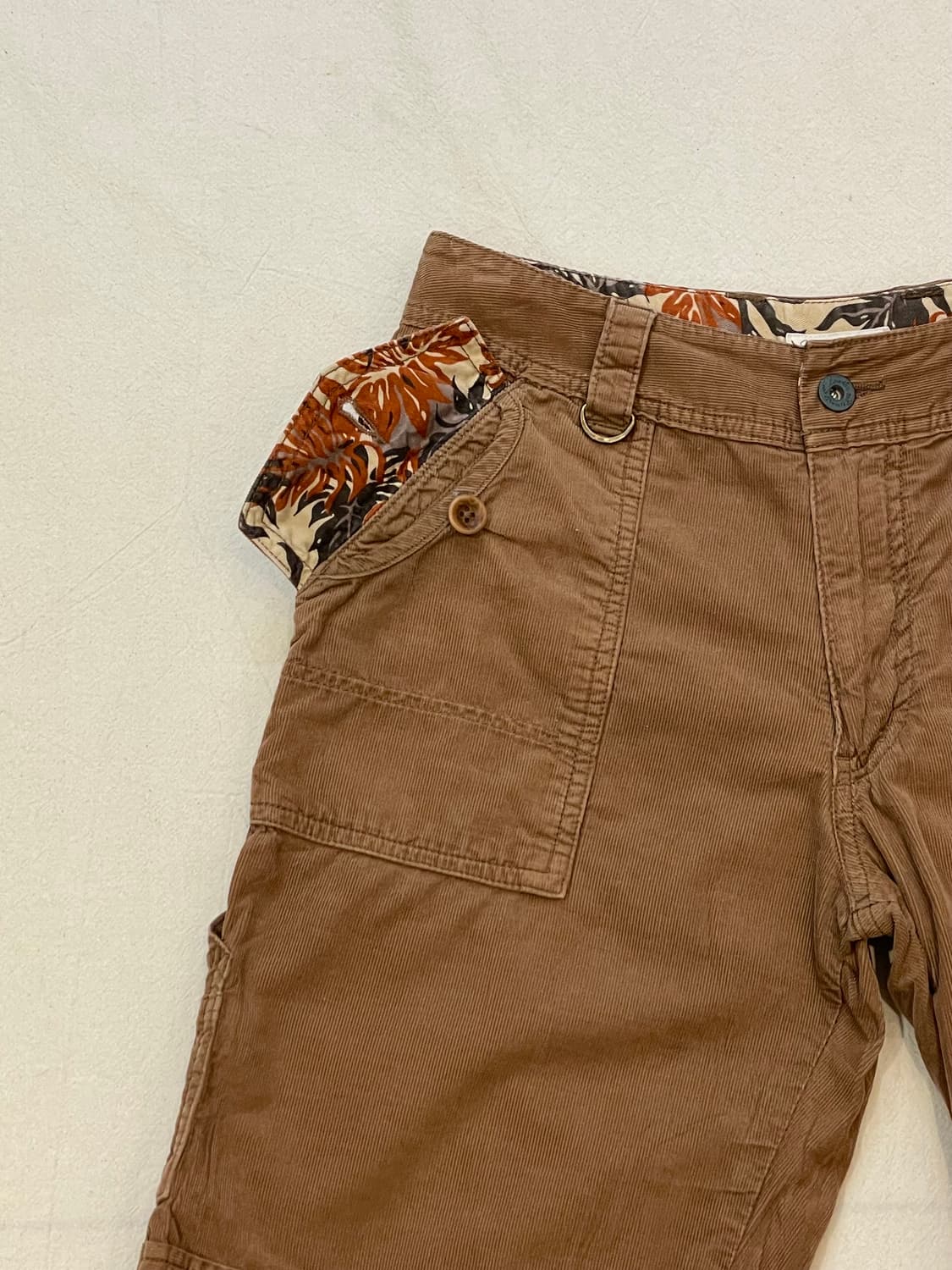 일본빈티지 코듀로이 디테일반바지 상품이미지2