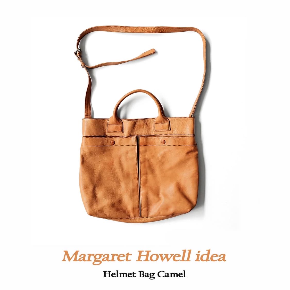 마가렛호웰 아이디어 헬멧백 카멜  상품이미지1