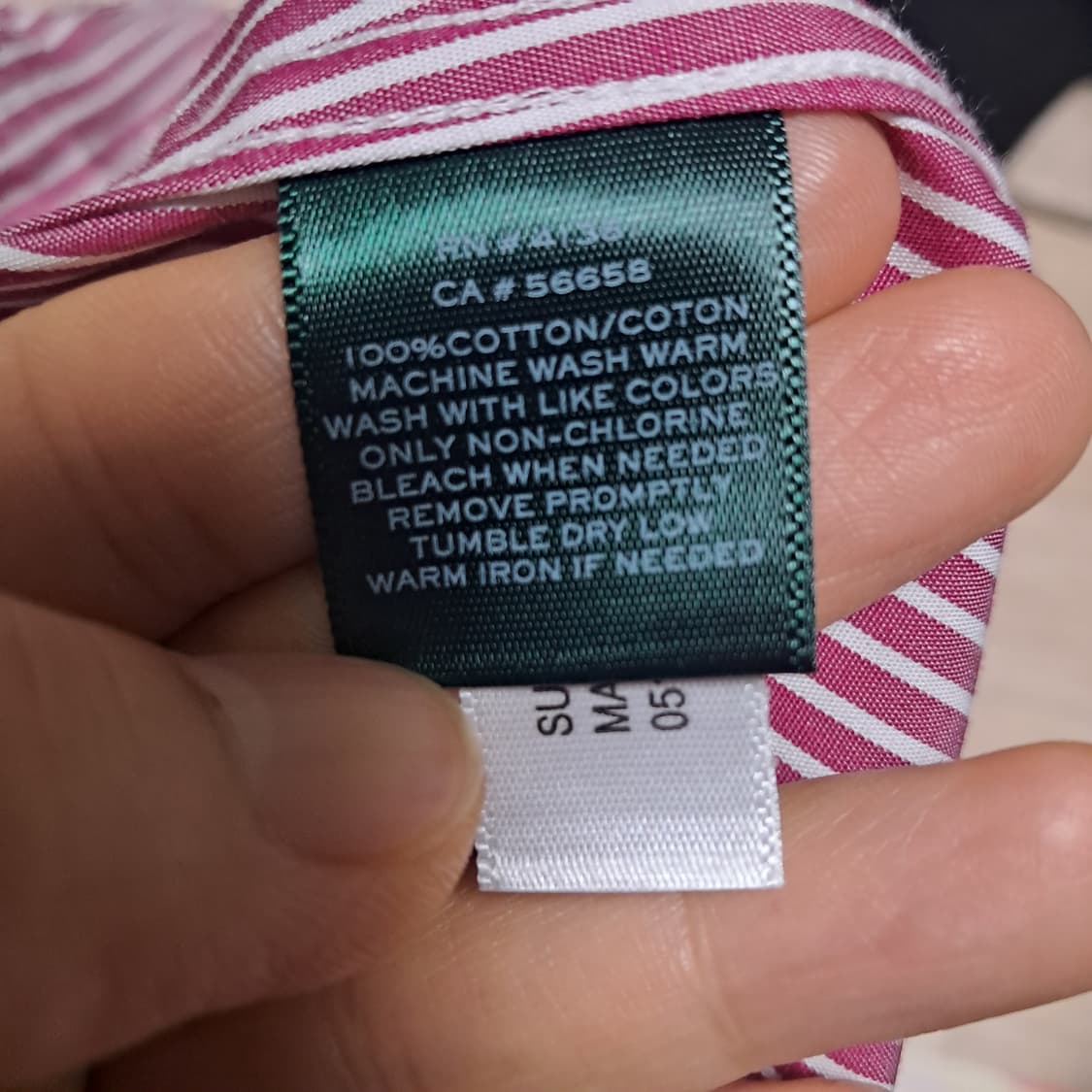 로렌 랄프로렌 스트라이프 셔츠 논아이론 XS(거의 새제품) 상품이미지7