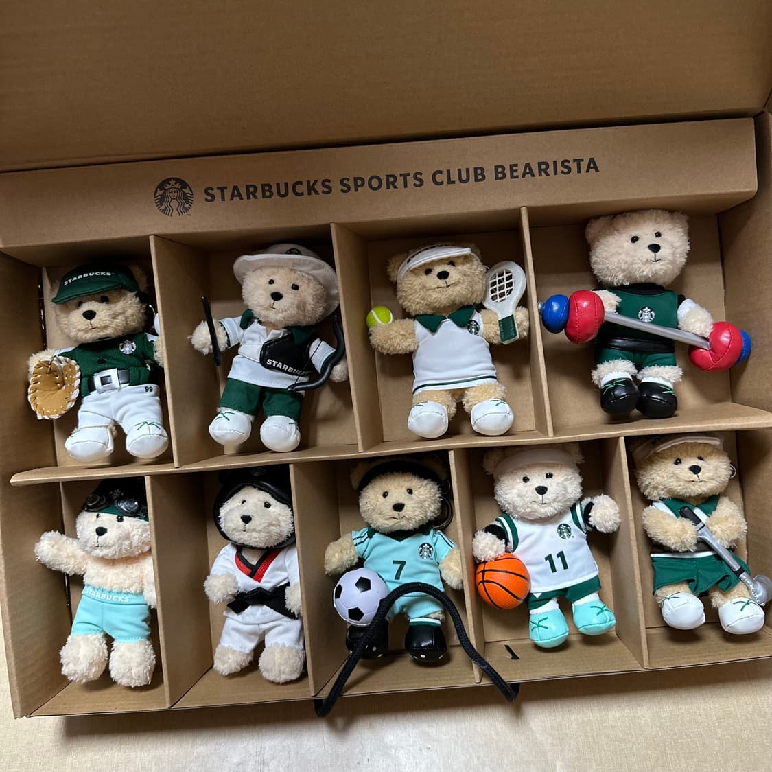 스타벅스 스포츠클럽 베어리스타 키체인 세트 1, 2 상품이미지4