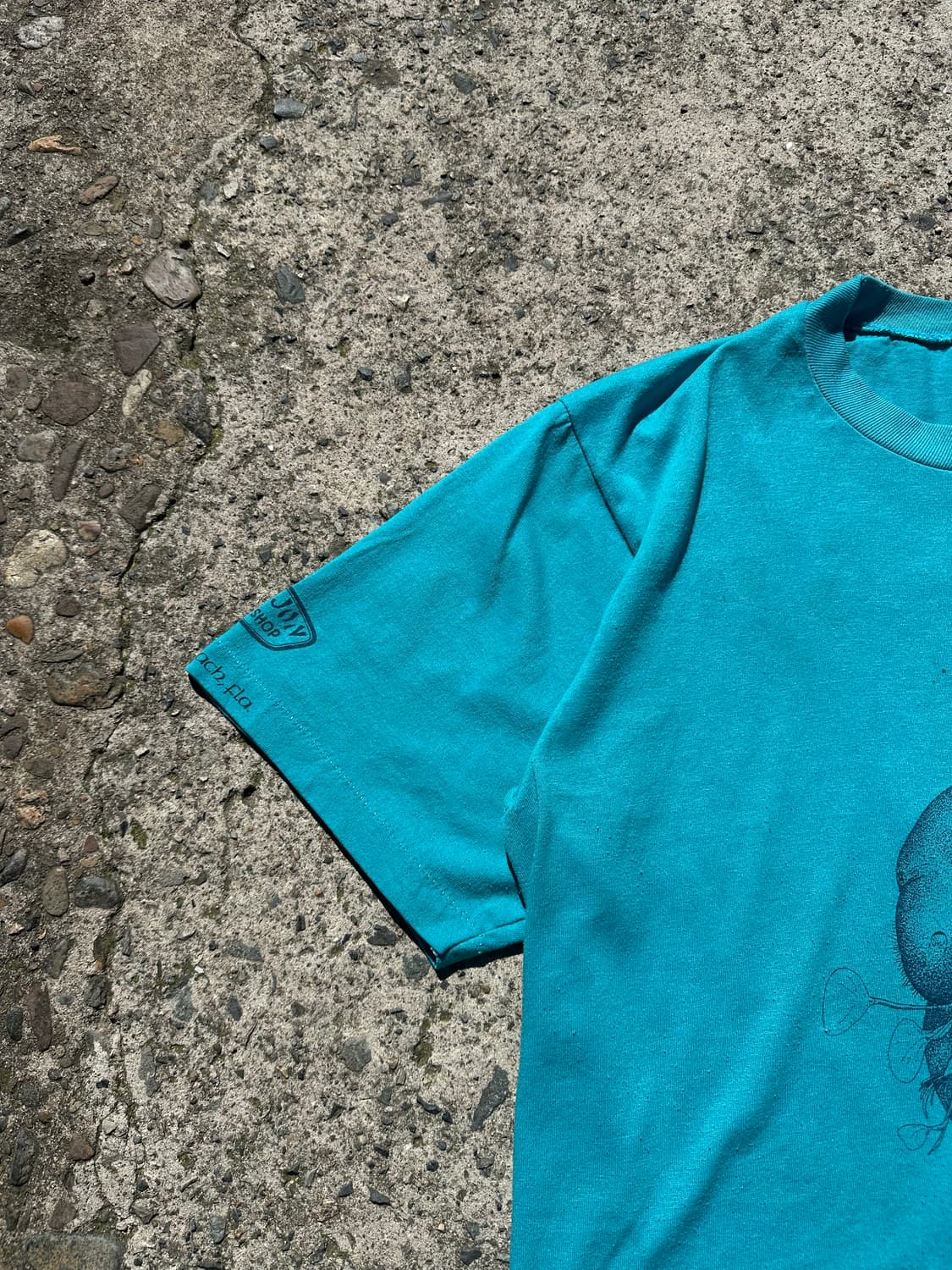 90‘s Jerzees Ron Jon seal logo print T 상품이미지5