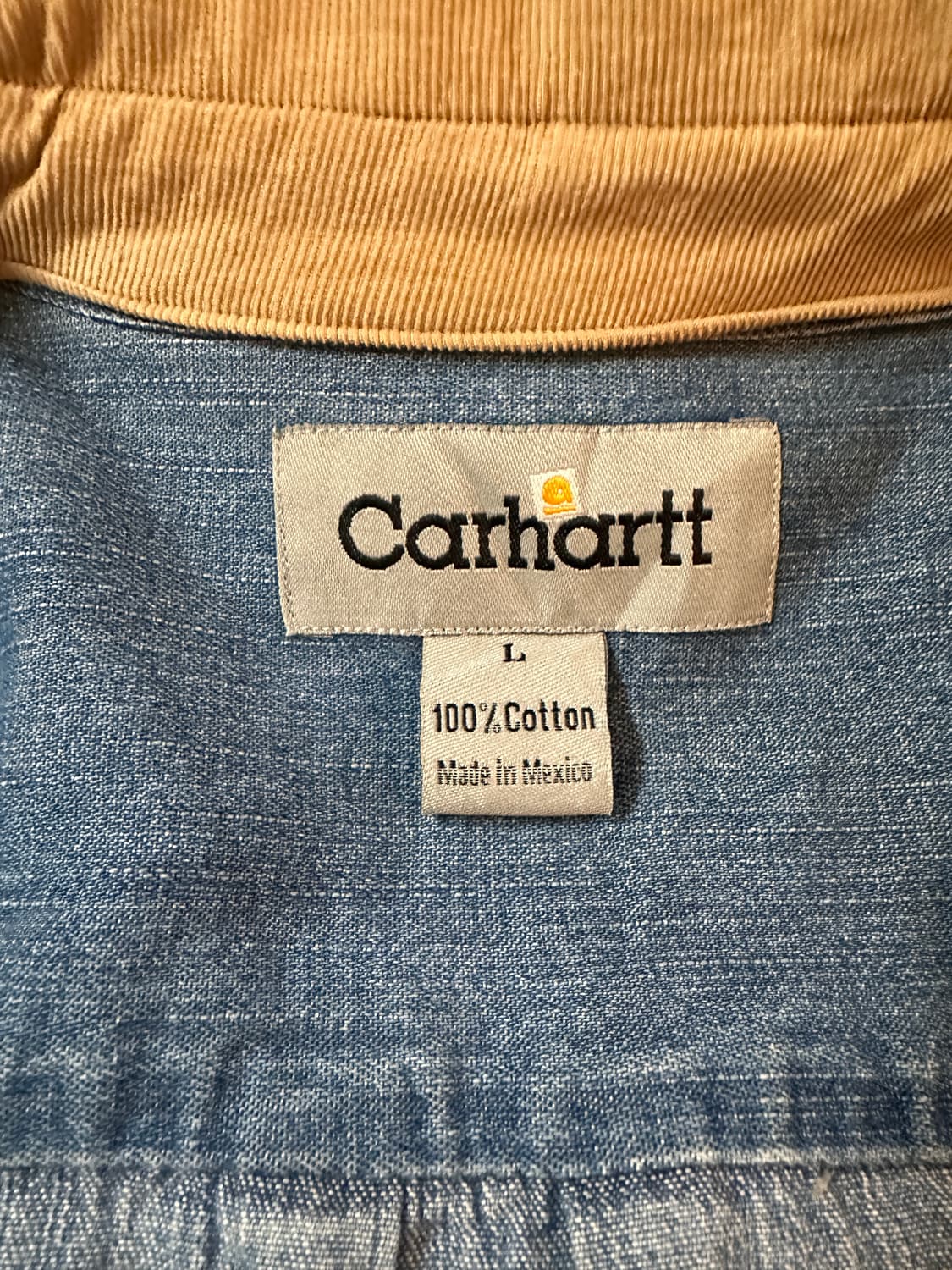 칼하트 데님반필셔츠(데님/L) 상품이미지2