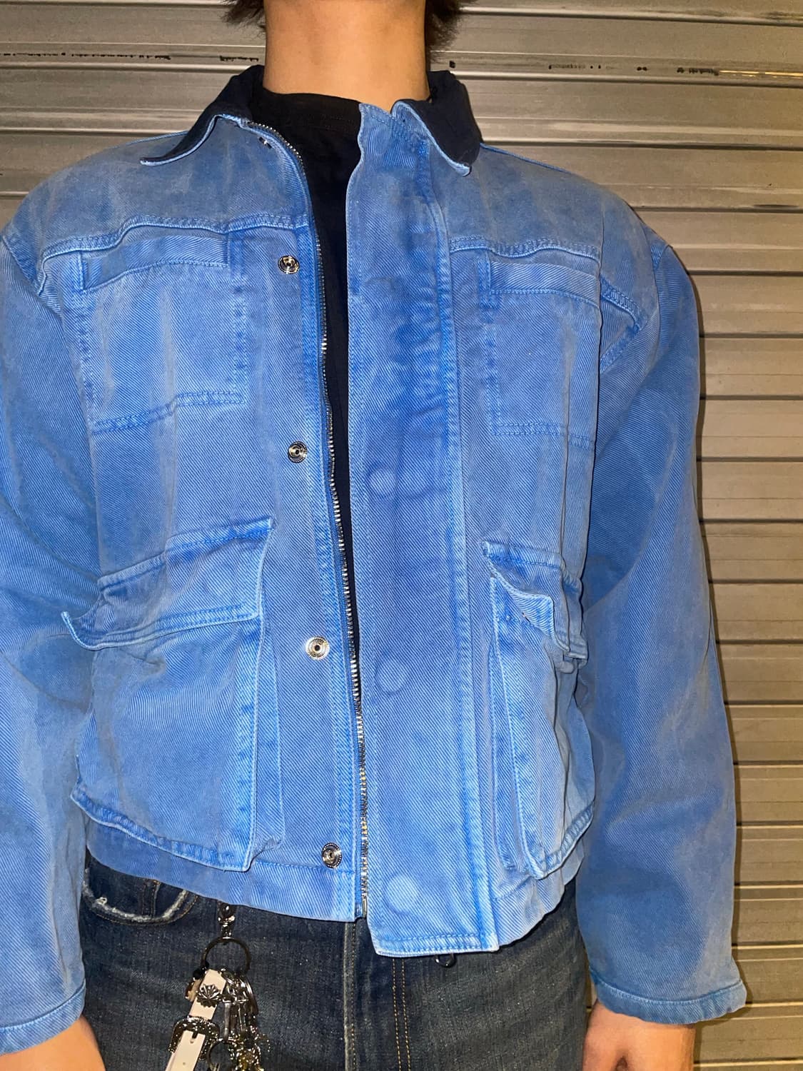 빈티지 스카이블루 워크자켓 상품이미지3