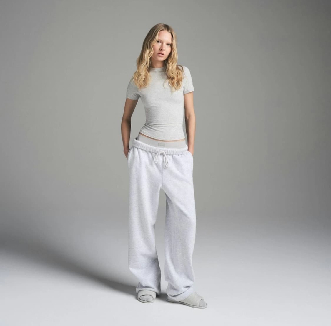 스킴스 코튼 플리스 스트레이트 팬츠 M 상품이미지1