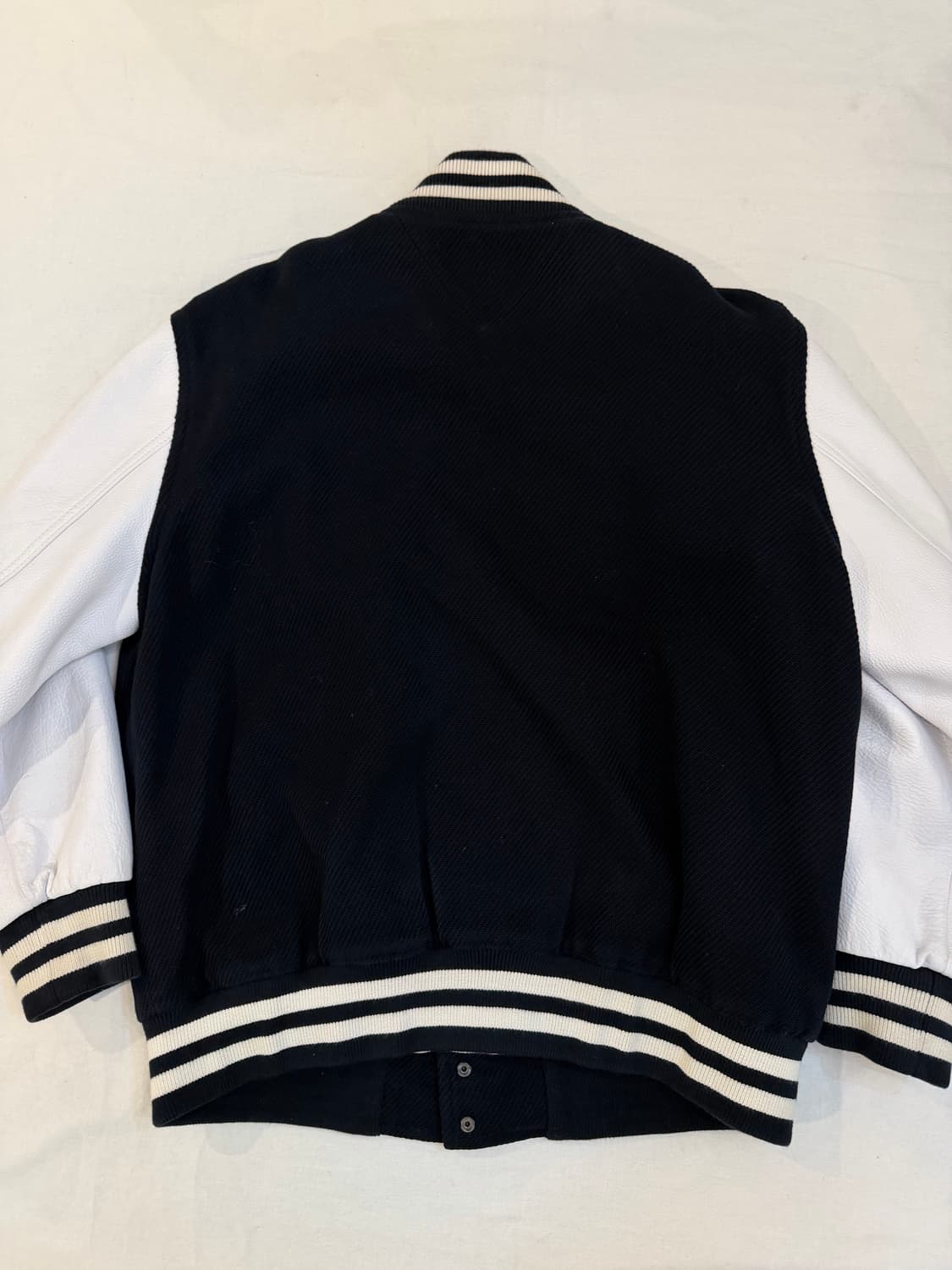 타미힐피거 아이비리그 바시티 가죽 자켓 네이비 상품이미지4