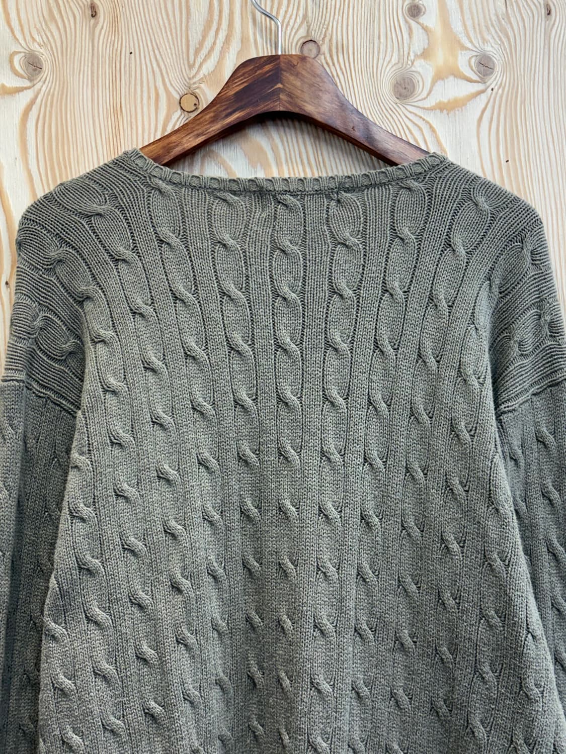 폴로 랄프로렌 브이넥 꽈배기 니트 상품이미지4