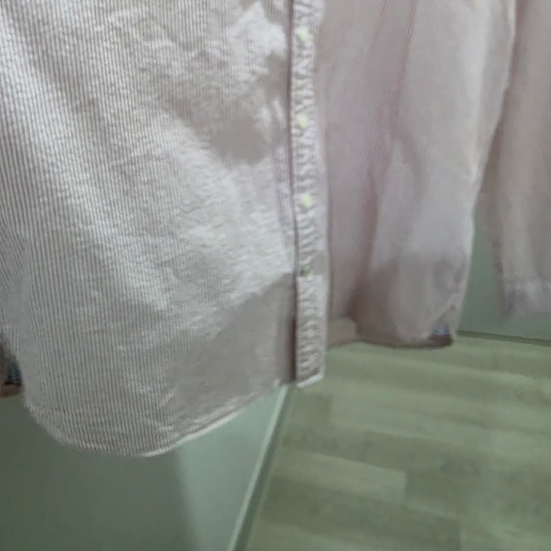 타미힐피거 핑크 스트라이프 셔츠 2XL 상품이미지4