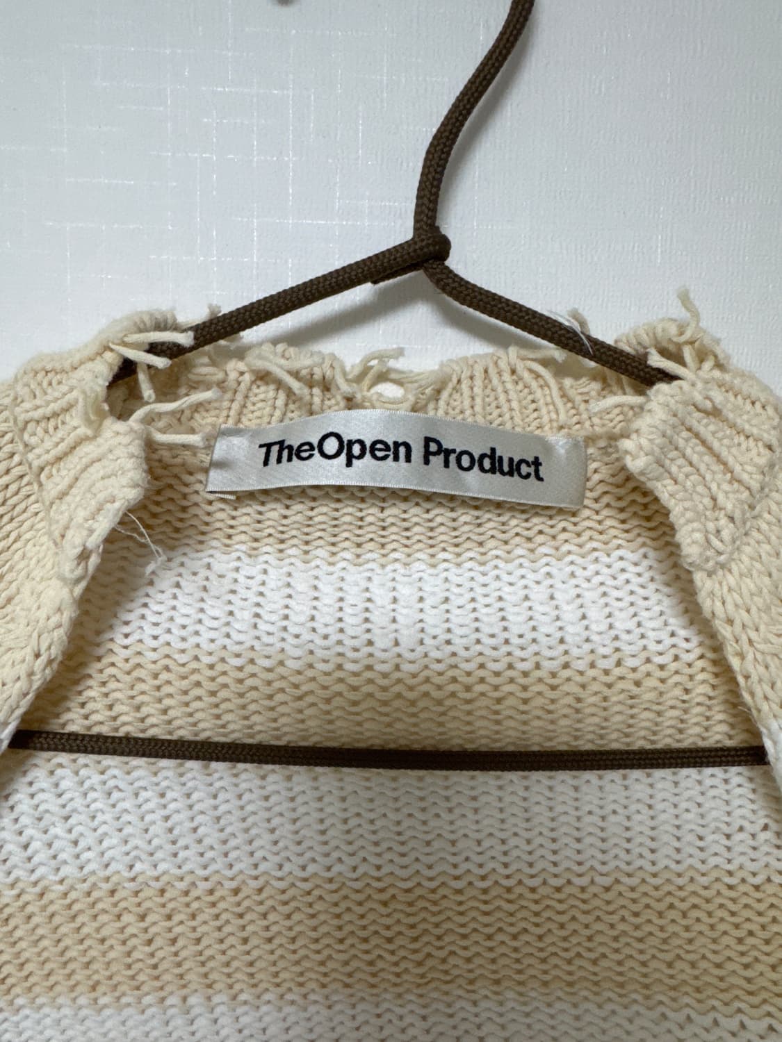 TheOpenProduct 더오픈프로덕트 스트라이프 니트 볼레로 상품이미지3
