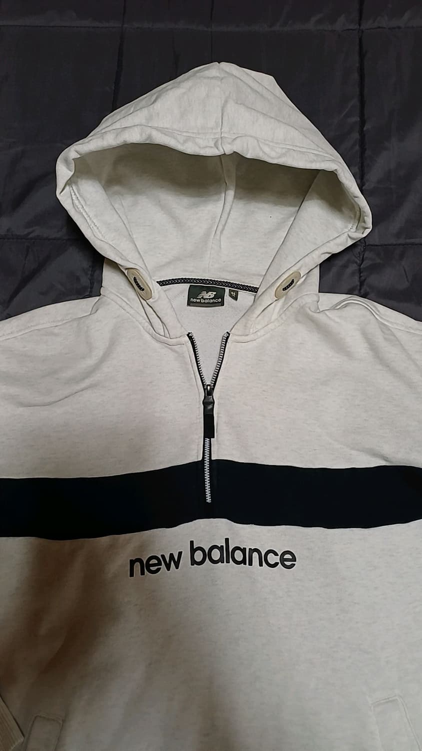 뉴발란스 반집업 오버핏후드 95 여성77 가슴57 기장65 상품이미지2