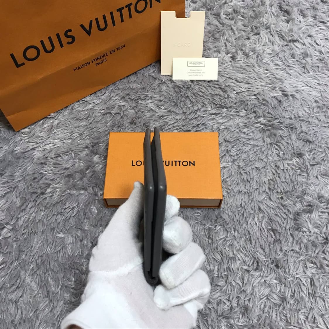 {클로젯}[풀구성]루이비통 쉐도우 오거나이저 앤트러사이트 그레이 카드지갑 상품이미지9