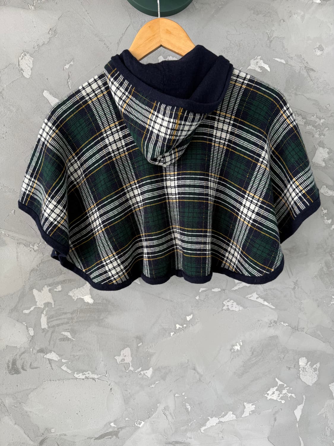 폴로 랄프로렌 키즈 체크 니트 케이프 5t (여자44) 거의새것 상품이미지2