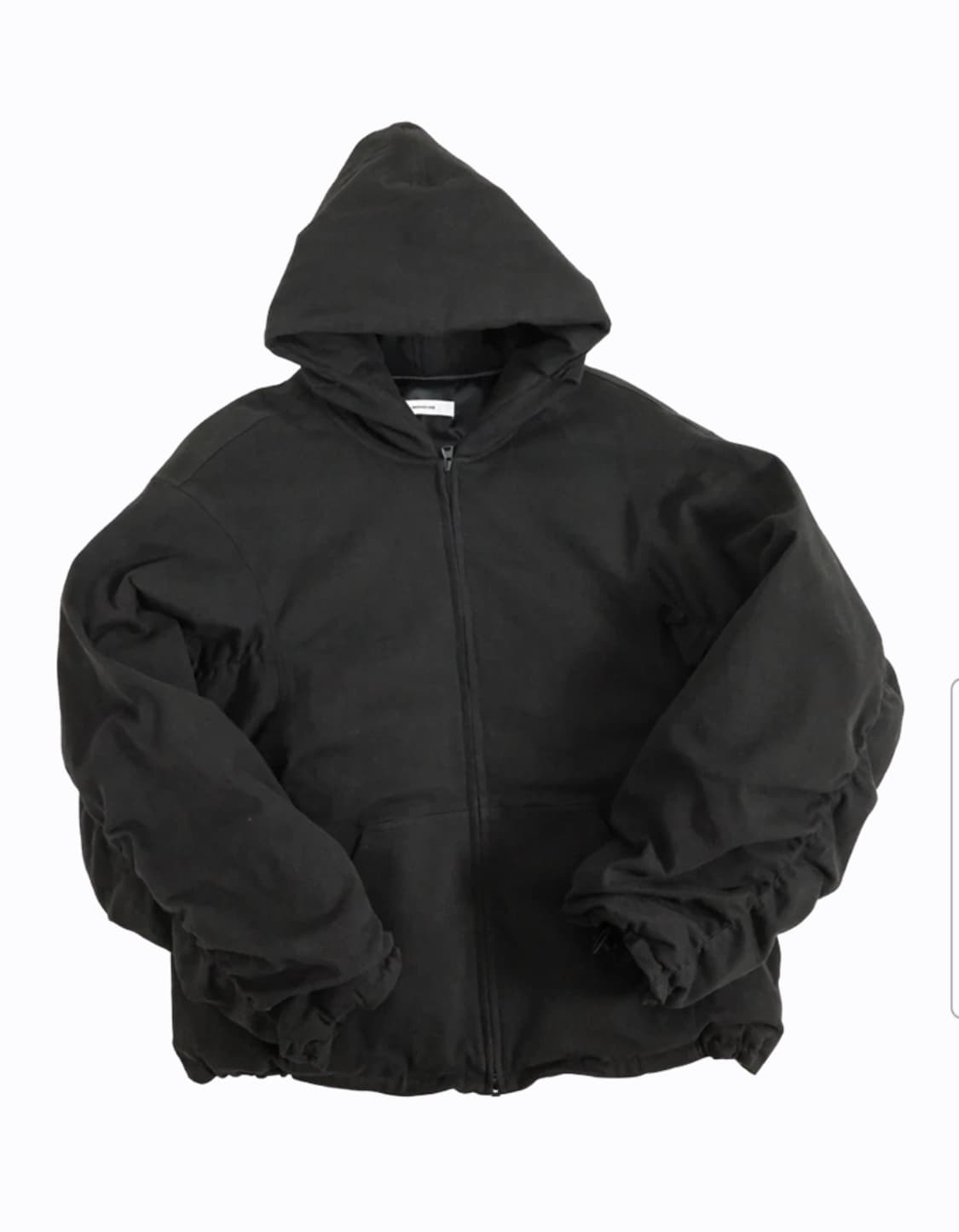 [1,2] 논노드 몰스킨 셔링 봄버 블랙 상품이미지1