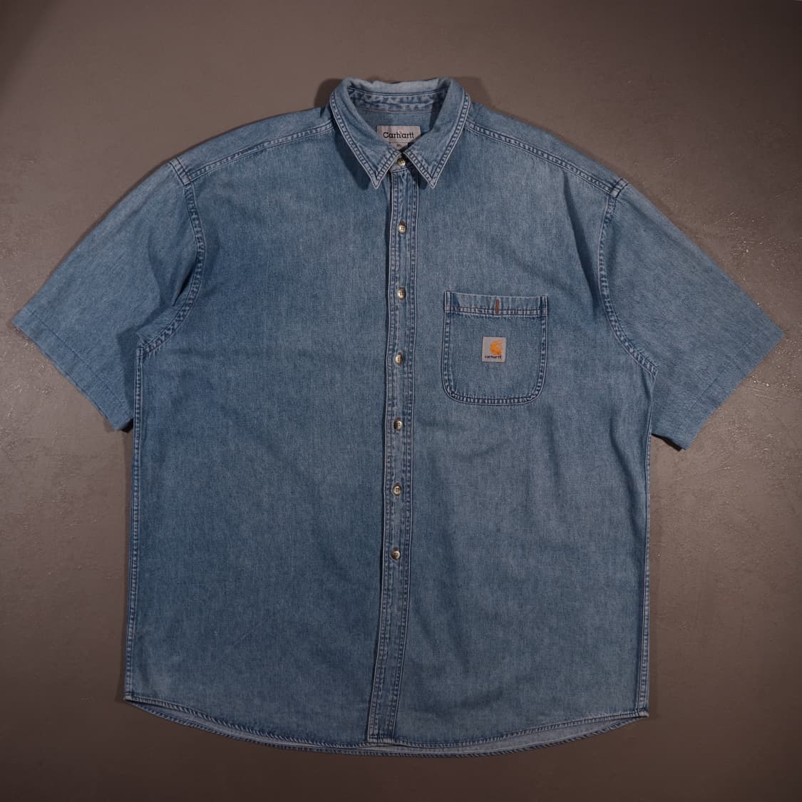 칼하트 데님 반팔셔츠 상품이미지1