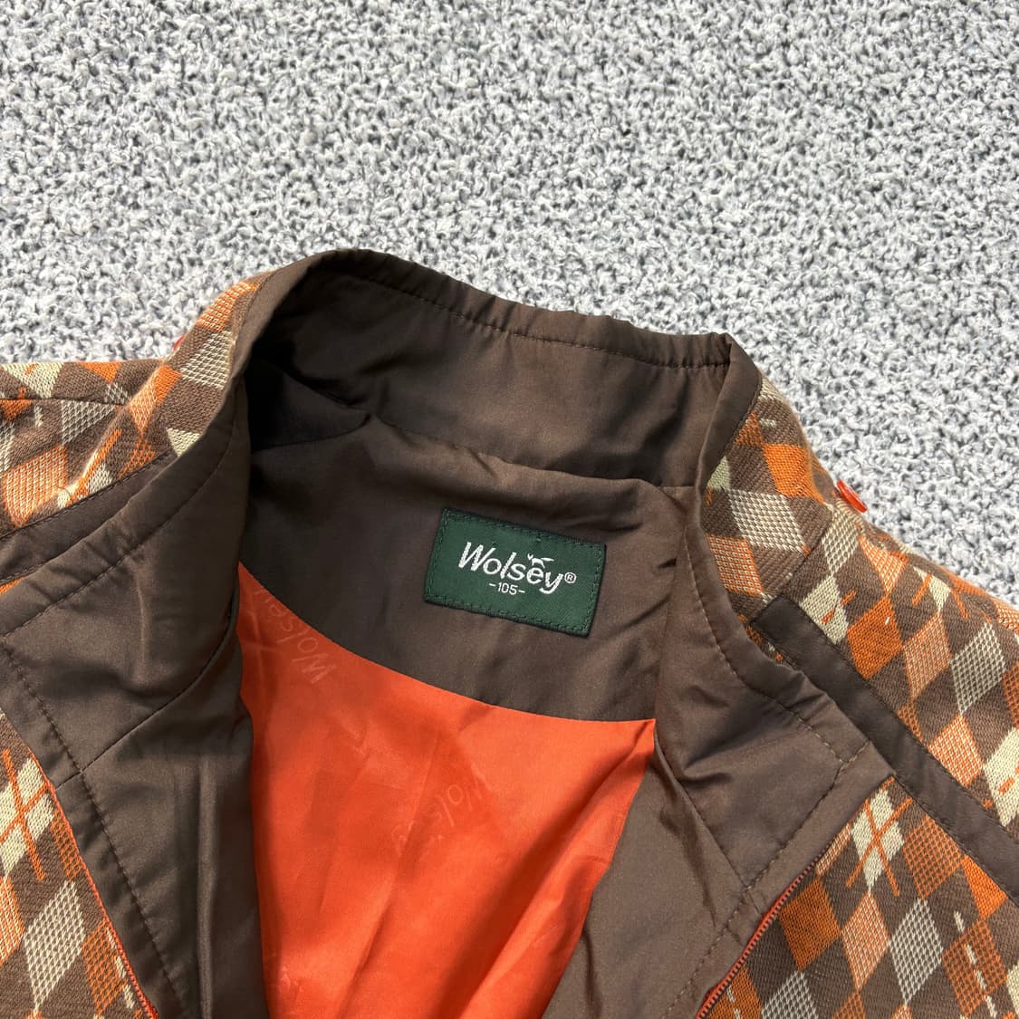 105 울시 남성 골프 패턴 집업 자켓 0319J 상품이미지2