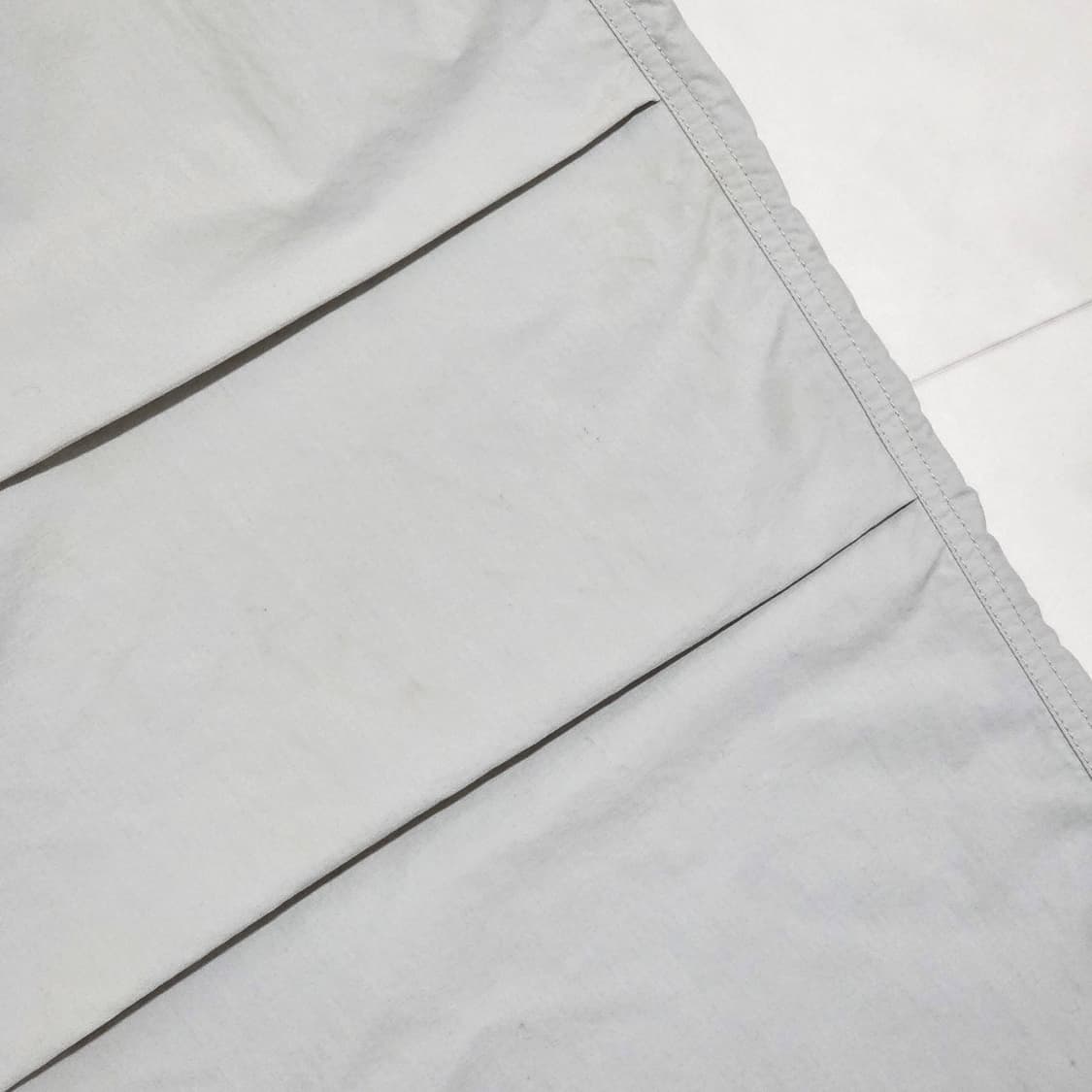 XL) GU 나일론 파라슈트 와이드 팬츠 라이트그레이 상품이미지5