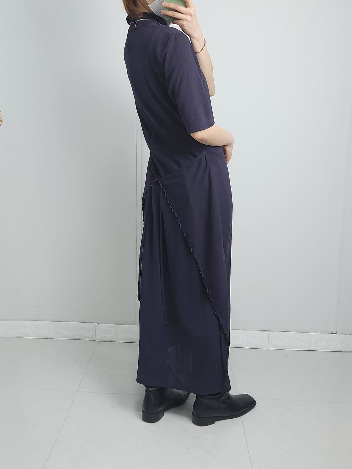 타이 랩 맥시 원피스 상품이미지3