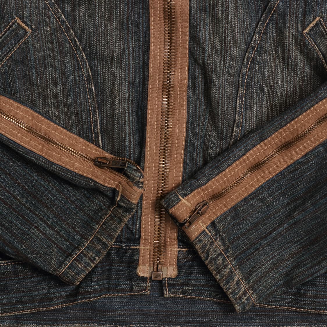 빈티지 USA 워싱 데님 집업 자켓 A1687 상품이미지5