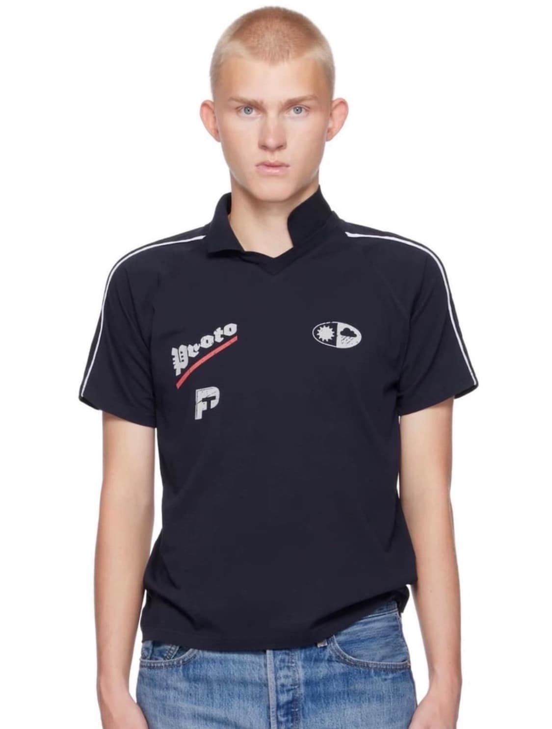 [L/XL]프로토타입스 폴로 셔츠 네이비색 상품이미지1