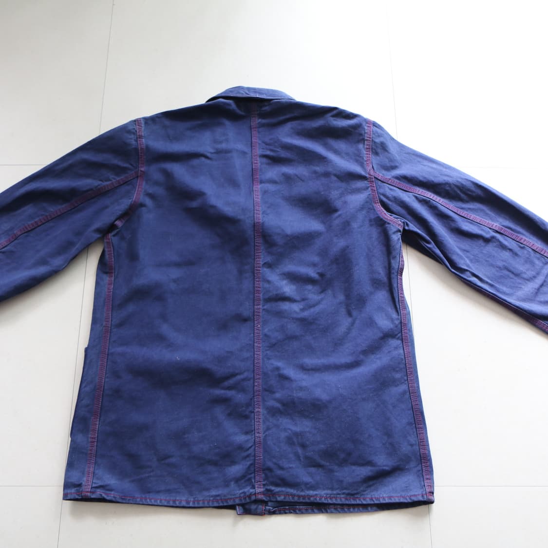 70s 프렌치 Fristads  노치드 라펠 리벳 초어 워크자켓(105) 상품이미지8