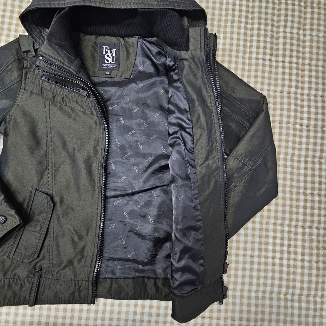 에비수 이중잠금 간절기 집업자켓 남자100 상품이미지7