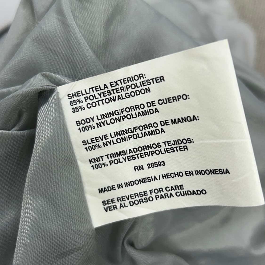 폴로 그레이 나일론 블루종(XL) 상품이미지3