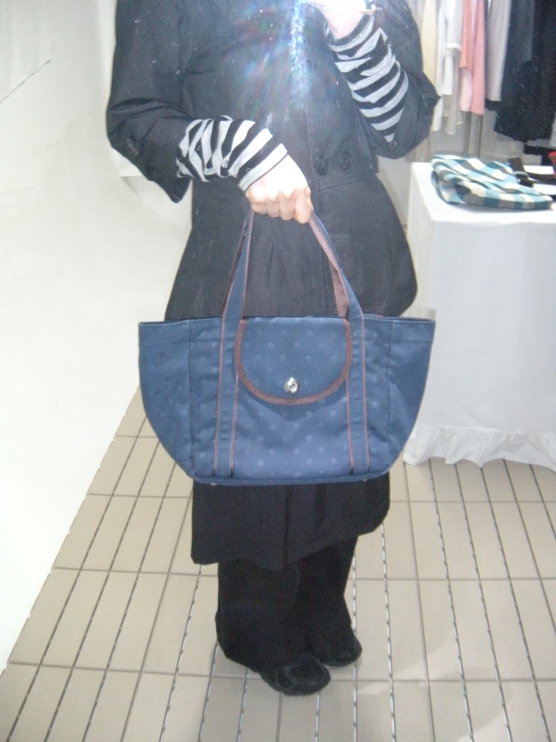 요시다포터 도트백 네이비 상품이미지5