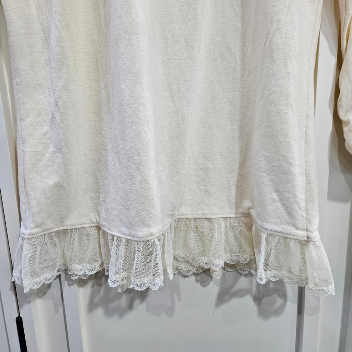 axes femme 레이스 블라우스 아이보리 상품이미지4