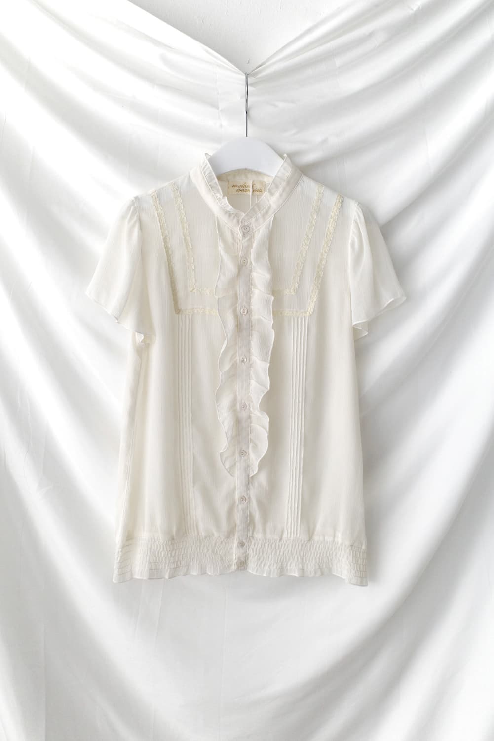 lace frill half blouse 상품이미지1