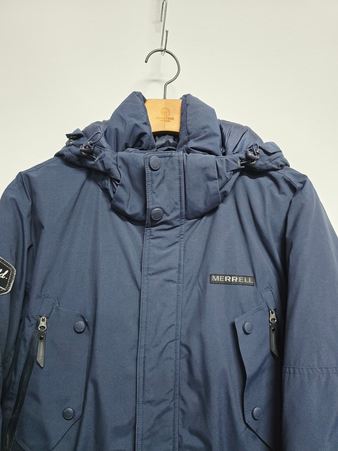 머렐 네이비 후드 구스패딩 점퍼 100 상품이미지2