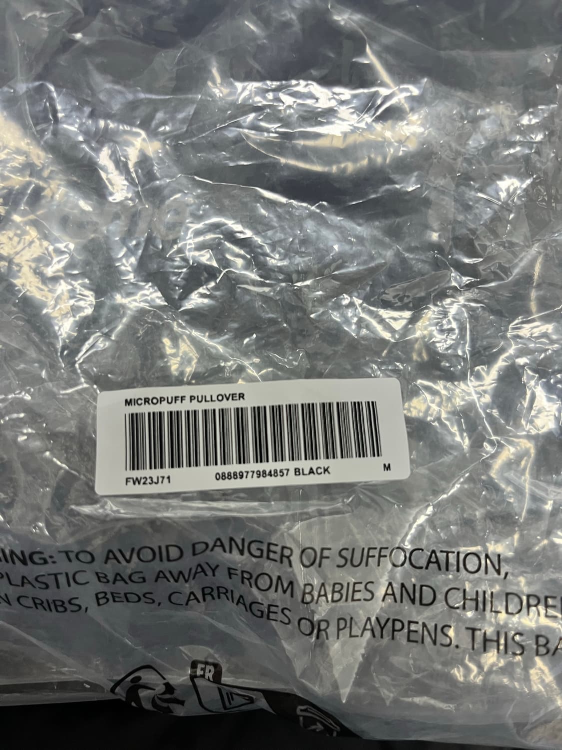 슈프림 마이크로 다운 블랙 23fw m사이즈 상품이미지5