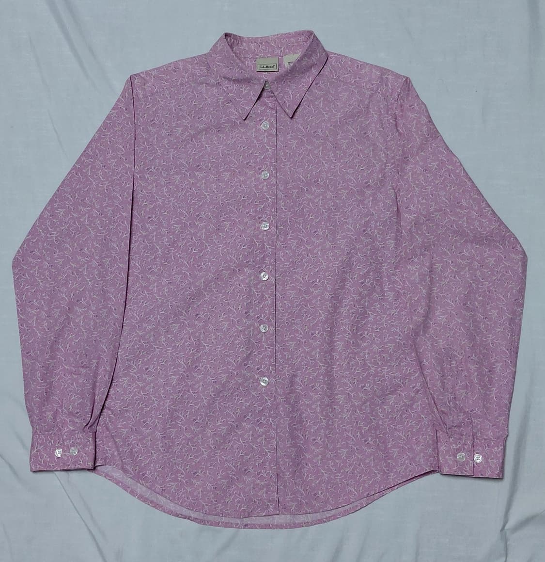 [XS] 엘엘빈(L.L.Bean) 빈티지 플로럴 코튼 셔츠 - 핑크 상품이미지1