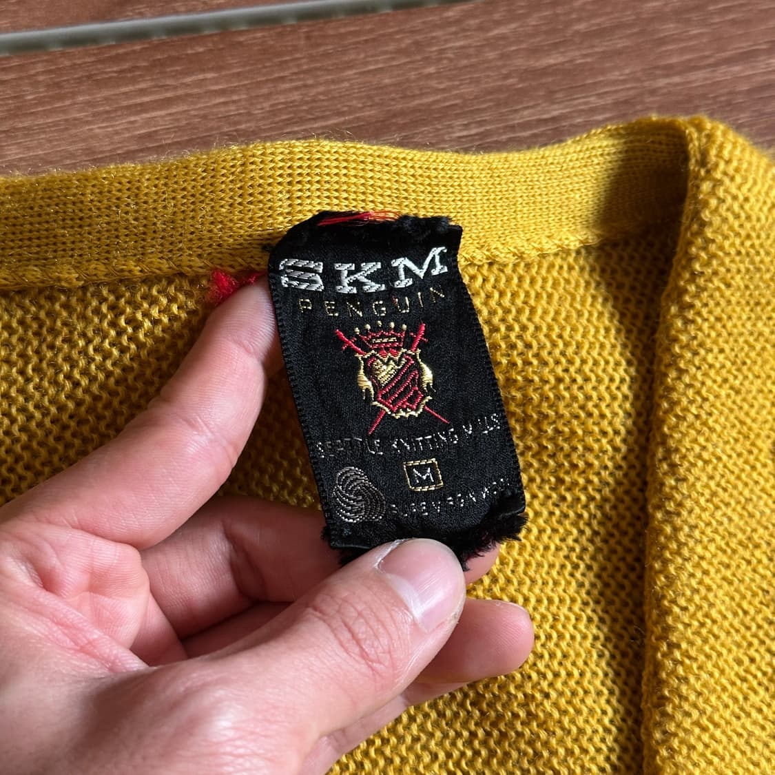 60’s Skm penguin vintage wool cardigan 상품이미지7