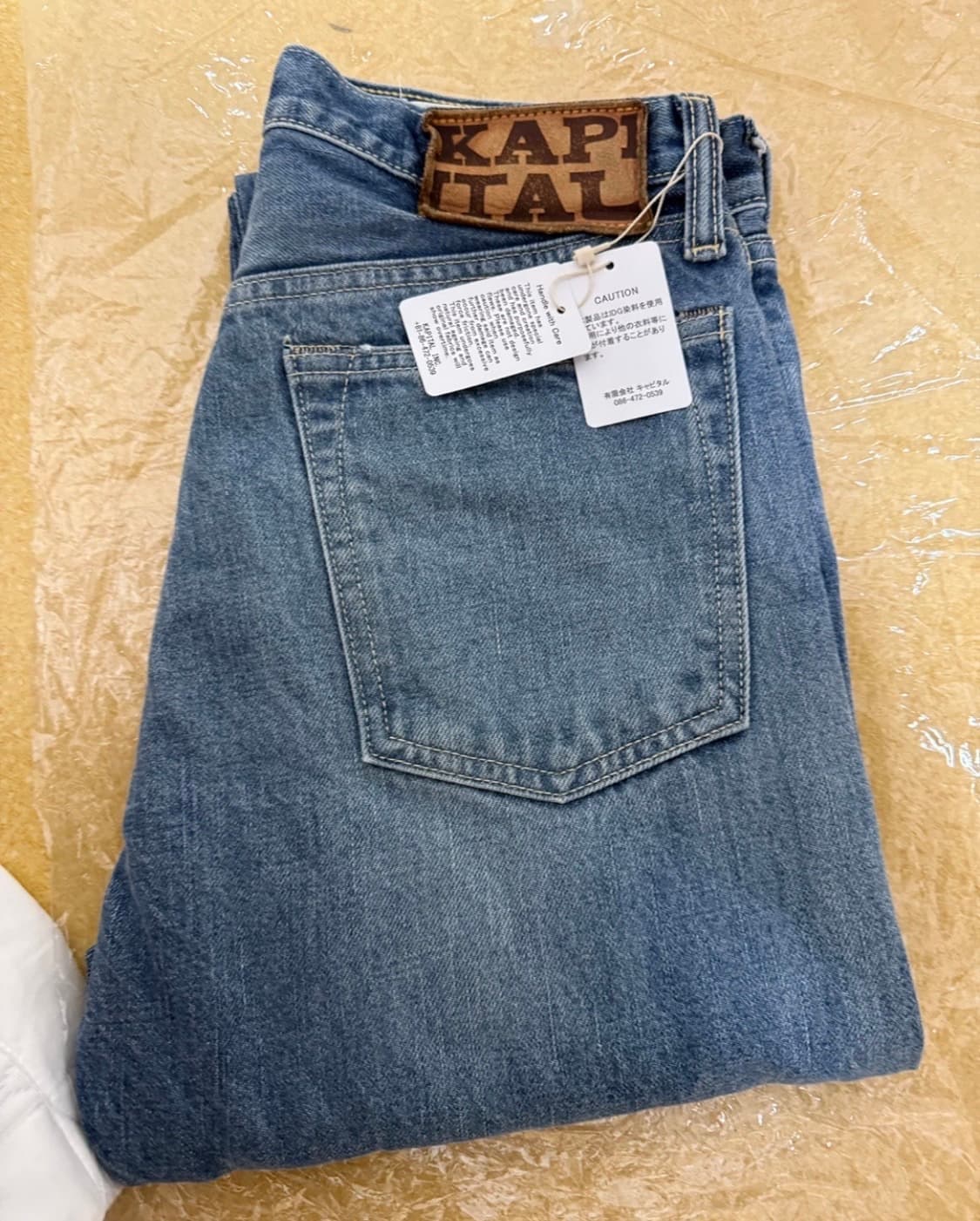 캐피탈 13.5oz 짐바브에 데님 5P 몽키 사시코 가공 팬츠  상품이미지1