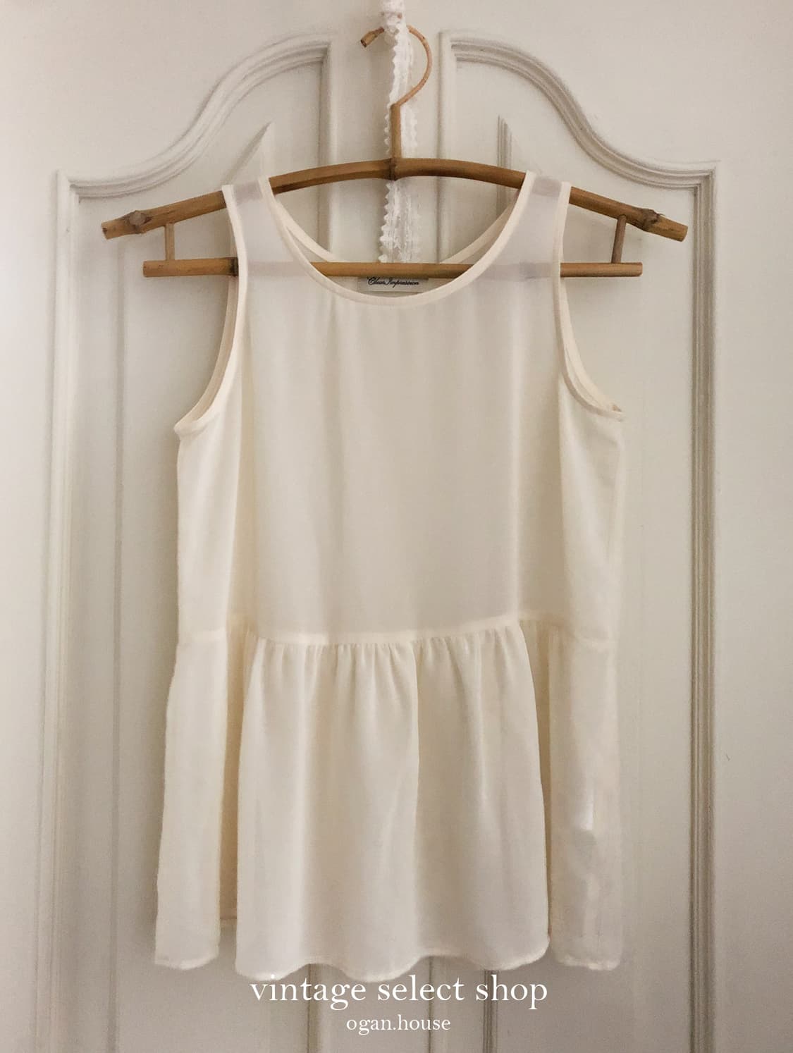 mesh frill sleeveless top 상품이미지1
