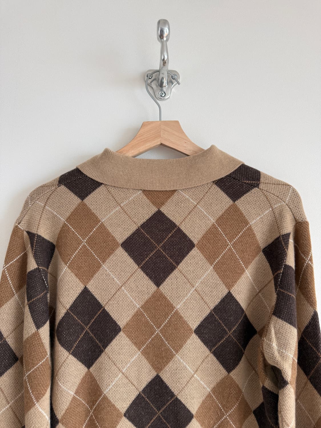 그로브(GROVE) 아가일 체크 카라 니트 상품이미지6