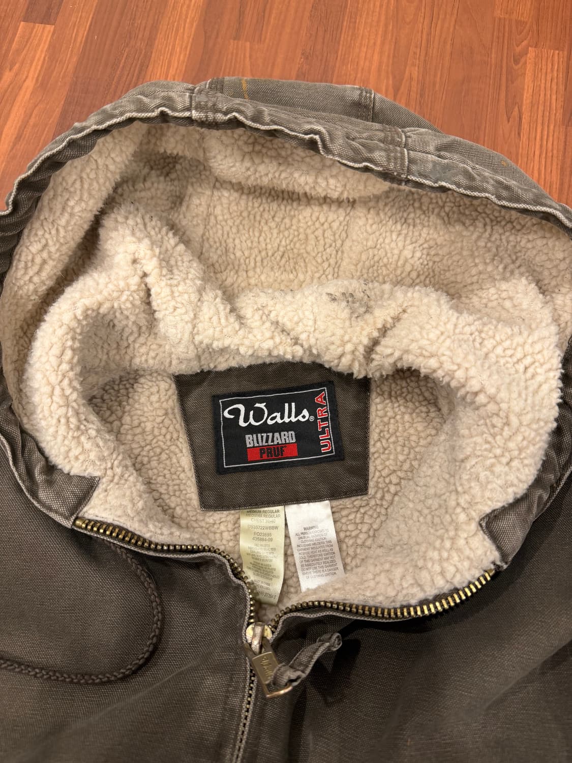 00s Walls 월즈 빈티지 페인팅 덕 액티브 후드 워크 자켓 상품이미지10