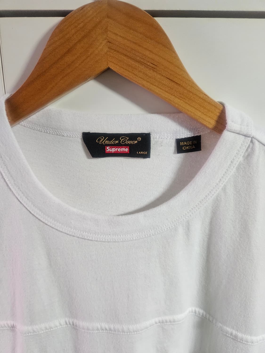 슈프림 x 언더커버 풋볼 탑 반팔티 라지. 상품이미지3