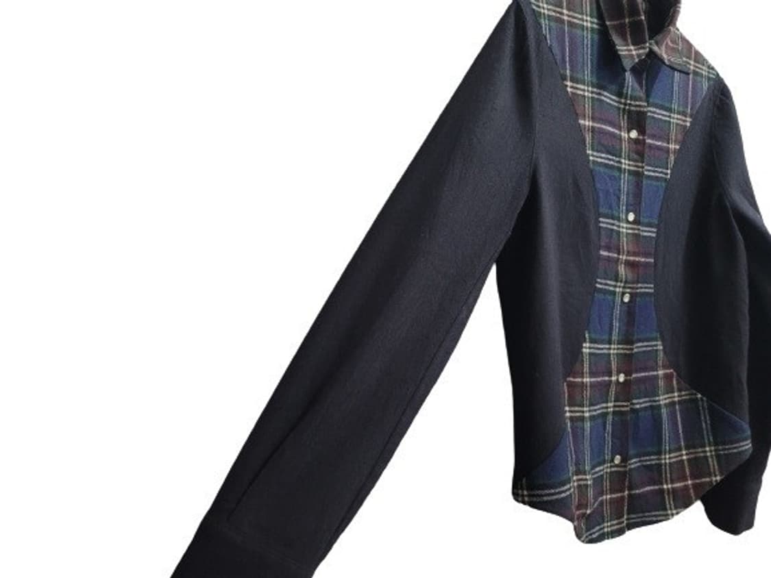 SYSTEM 시스템 모직 체크배색 케주얼 남방 66

 상품이미지6