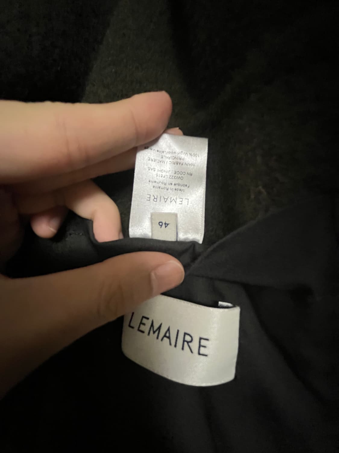 르메르 헌팅자켓 퓨터그린 46size 상품이미지4