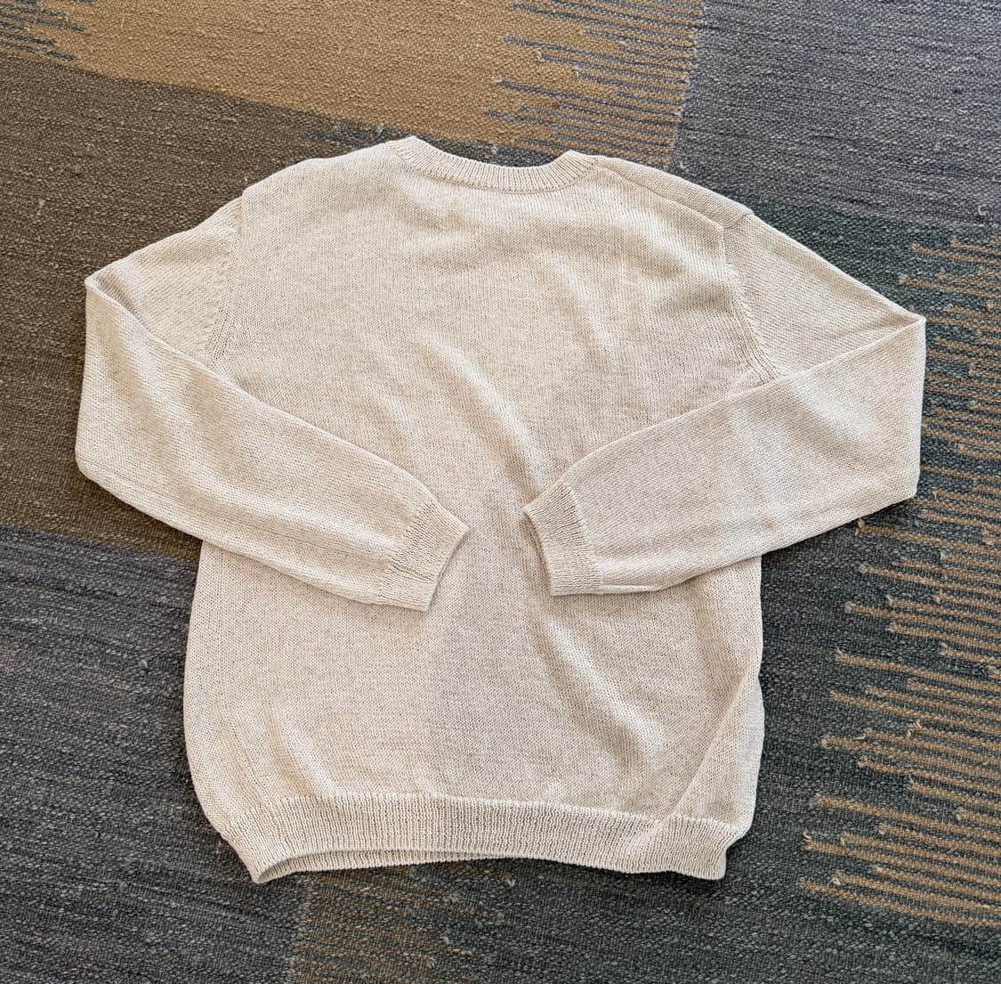 낫띵에브리띵 OVERSIZED LINEN SWEATER IN IVORY 상품이미지7