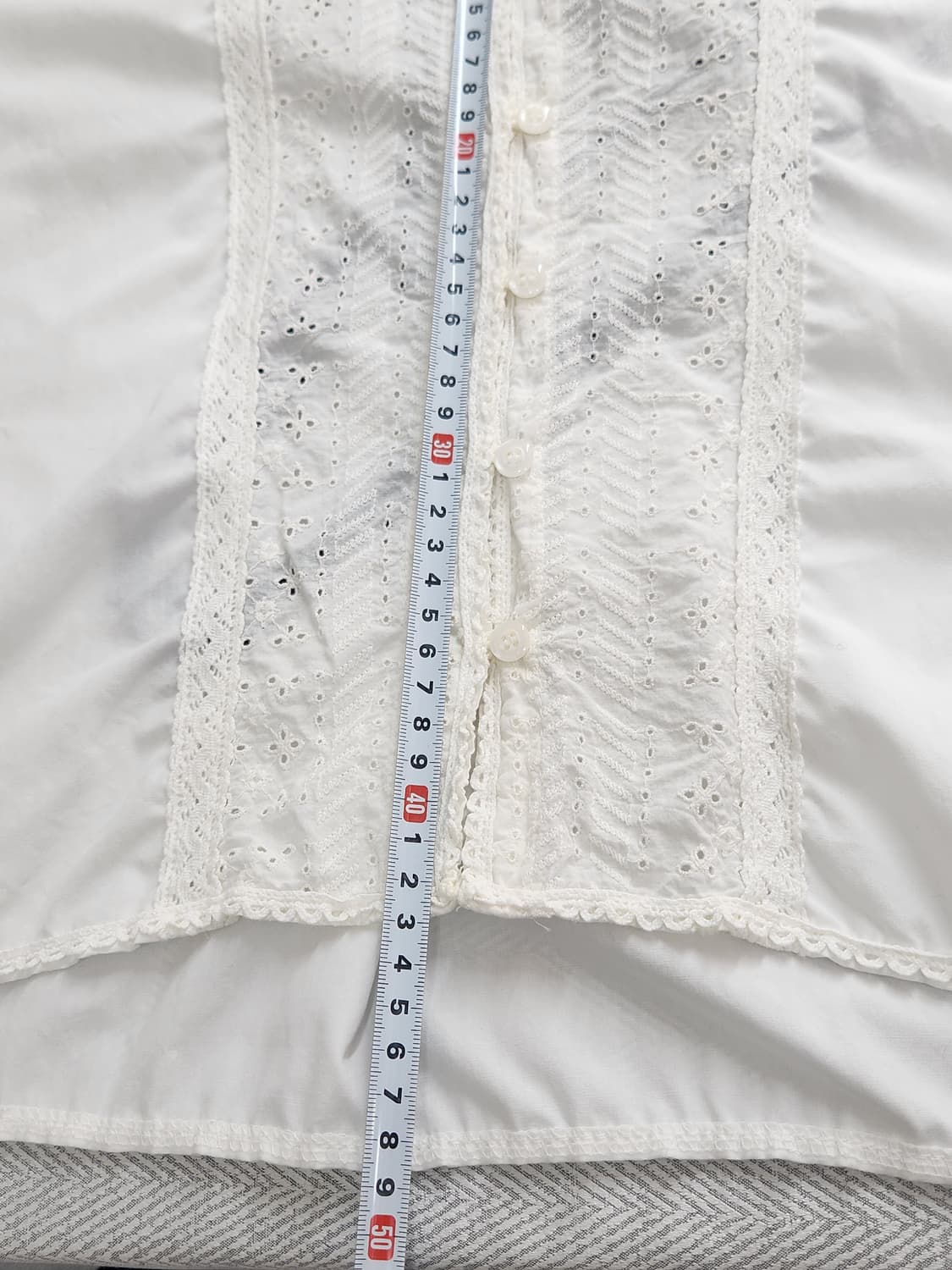 [F] Lmw 레이스 블라우스 화이트 상품이미지9