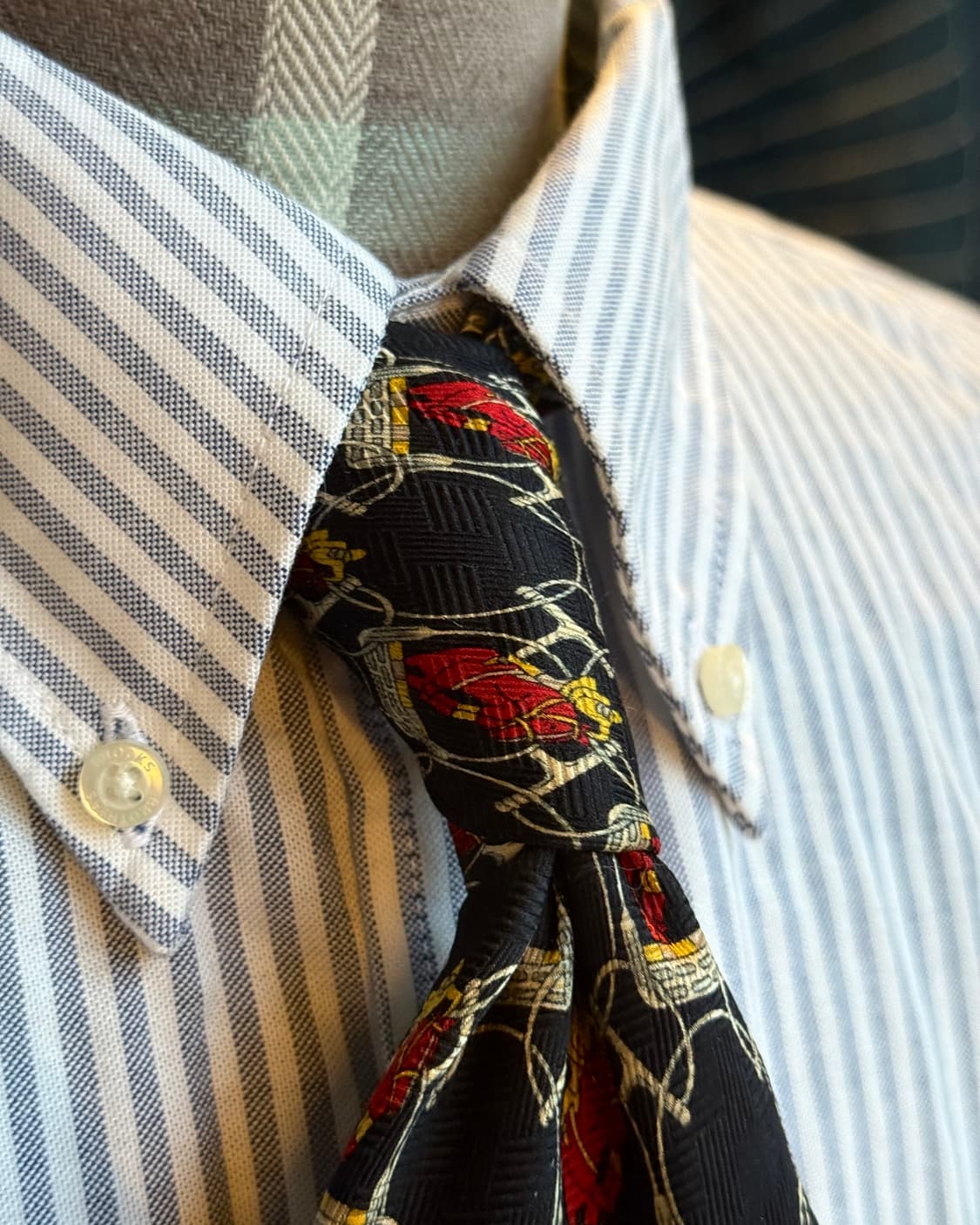 Relae 폴로 패턴 실크 타이 상품이미지7
