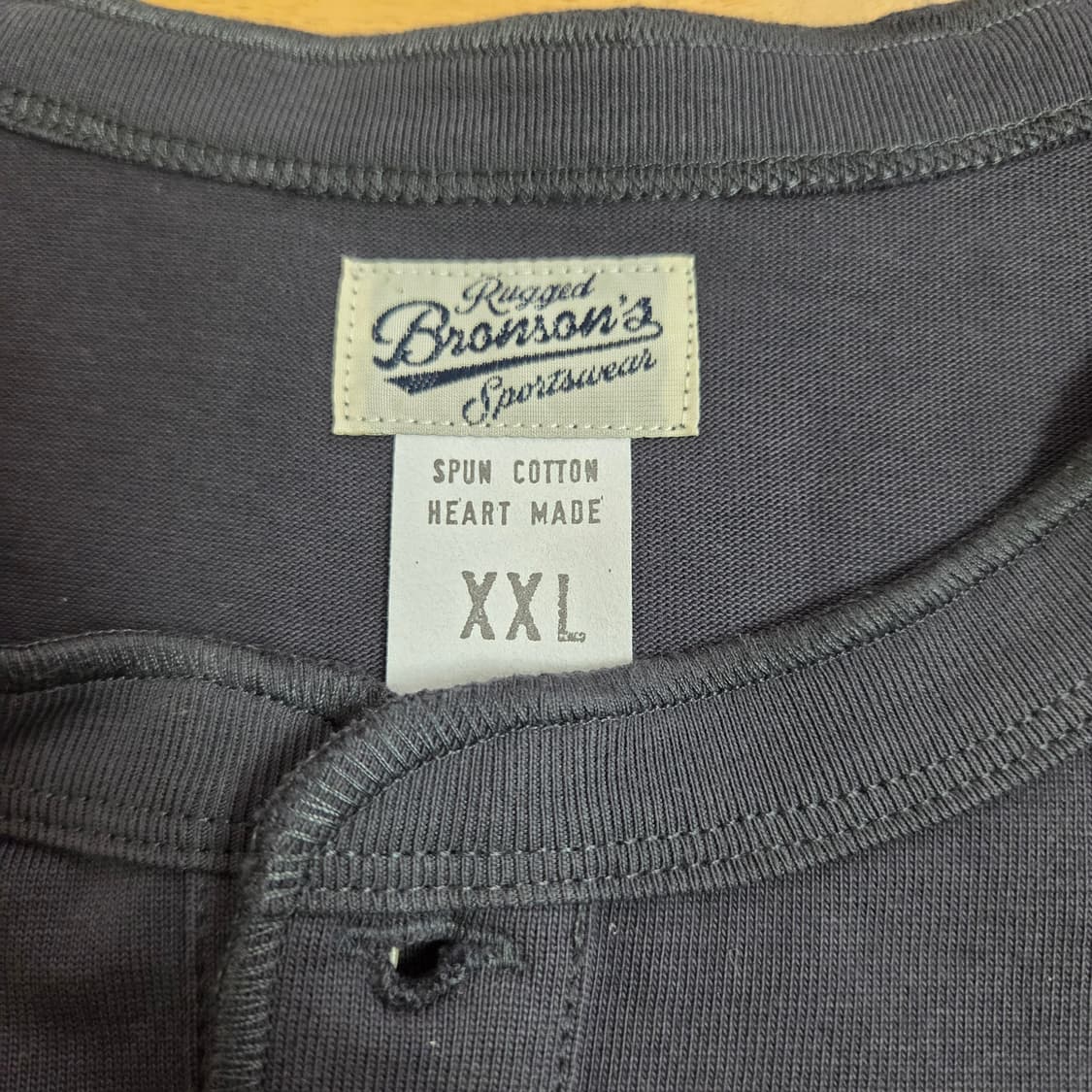 XXL 브론슨 헨리넥 반팔 티셔츠122 상품이미지2