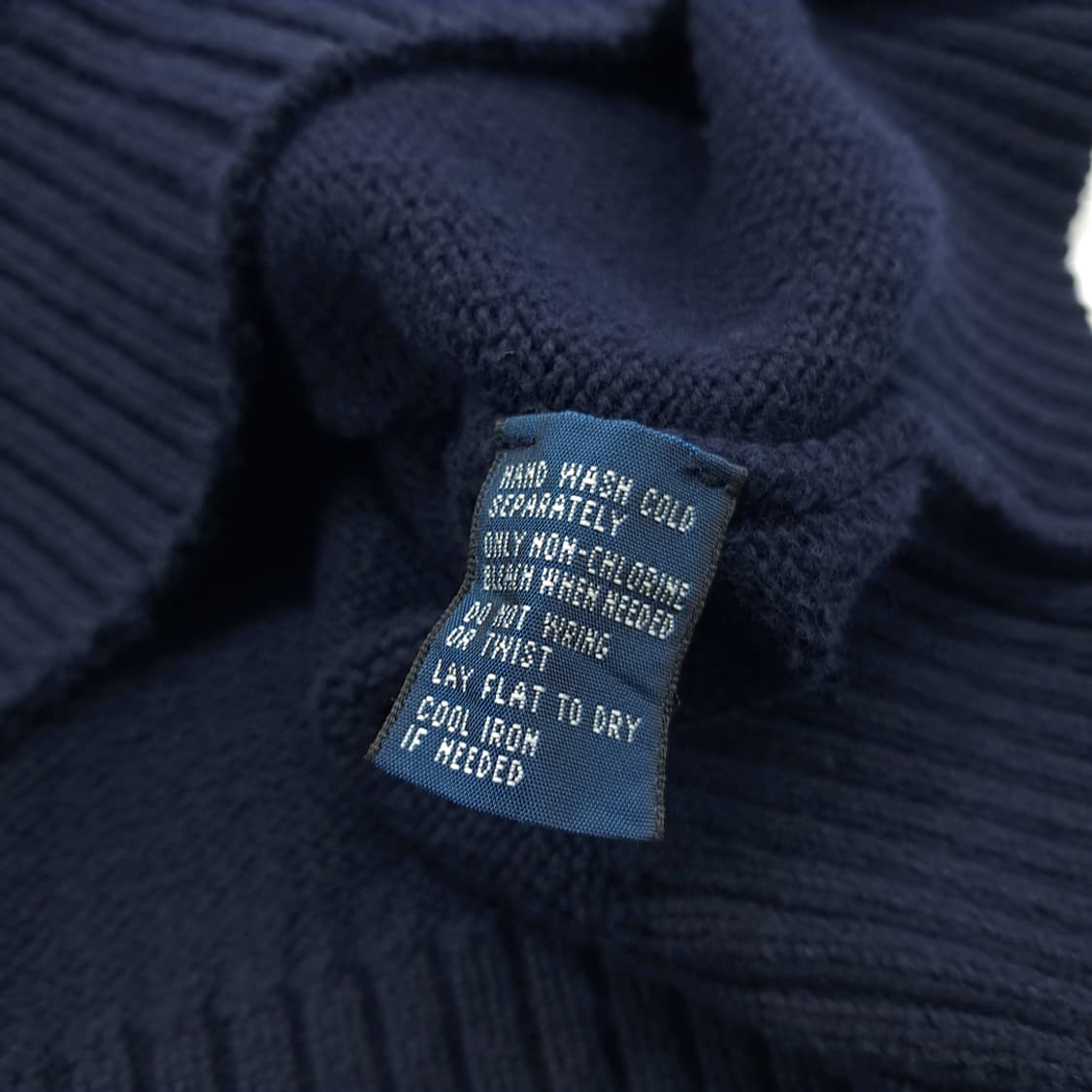 CN809 S 폴로 랄프로렌 다크네이비 하프집업 긴팔 니트 스웨터 상품이미지6