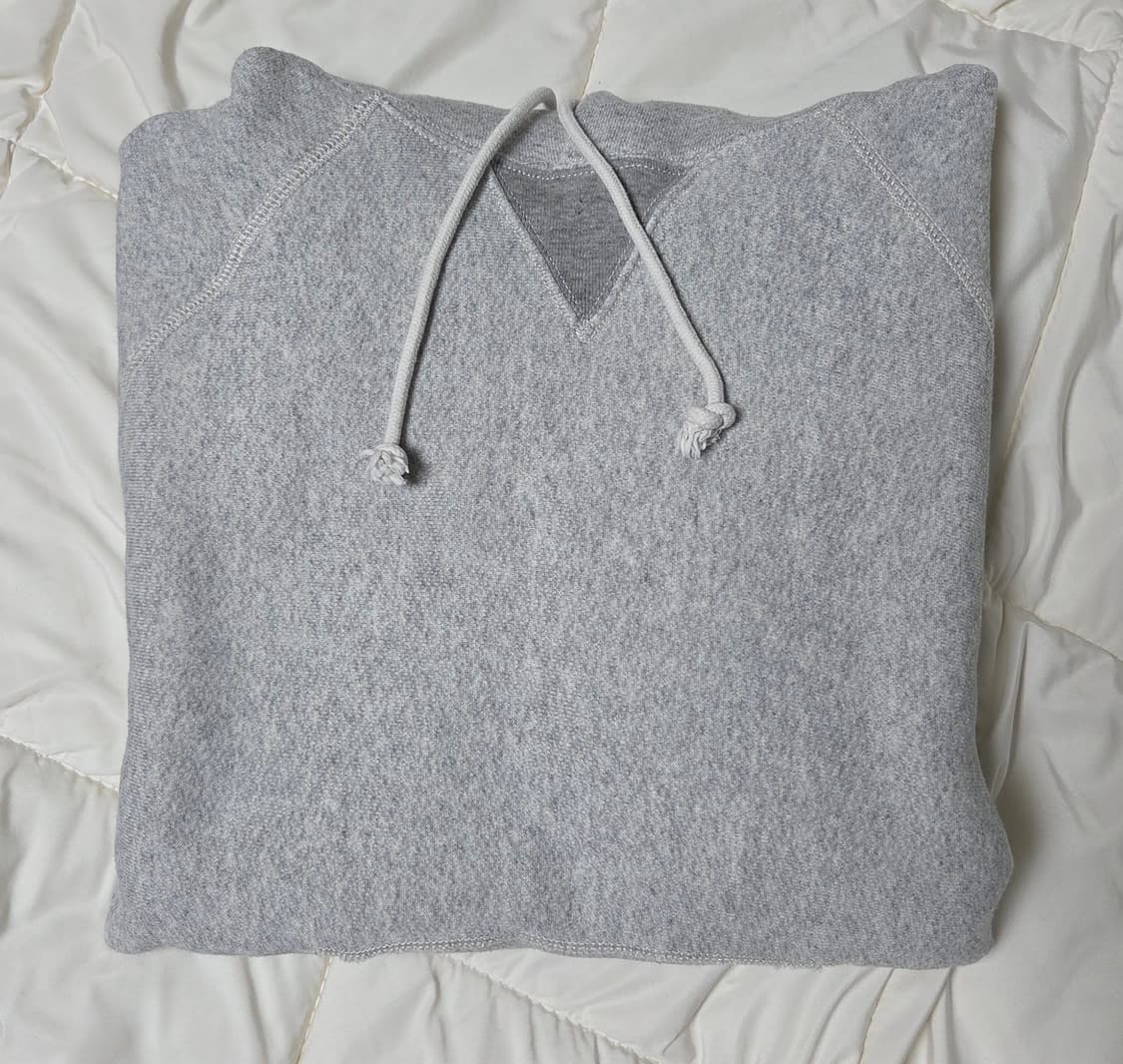 [M] 챔피온 X 카키스 클럽 후드 티셔츠 Oxford Grey 상품이미지4