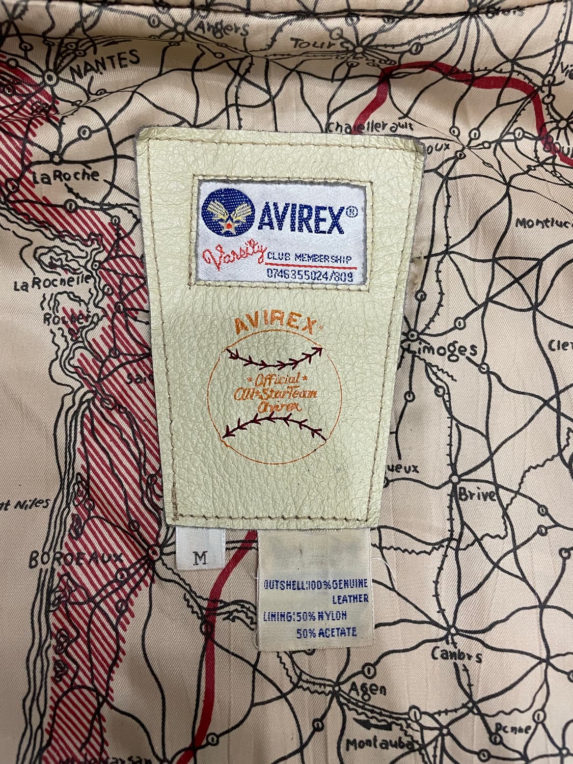 아비렉스 90s U.S.A. 인디언 헤드 가죽자켓 상품이미지9