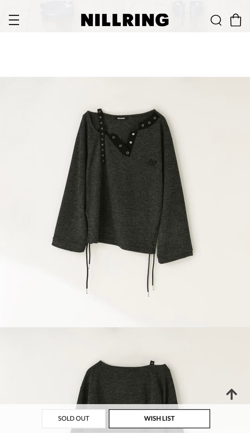 닐링 Half off shoulder Long sleeve 상품이미지3