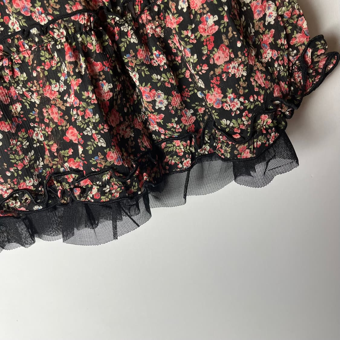 [Cecil McBee] 세실맥비 플로럴 레이스 미니스커트 상품이미지3