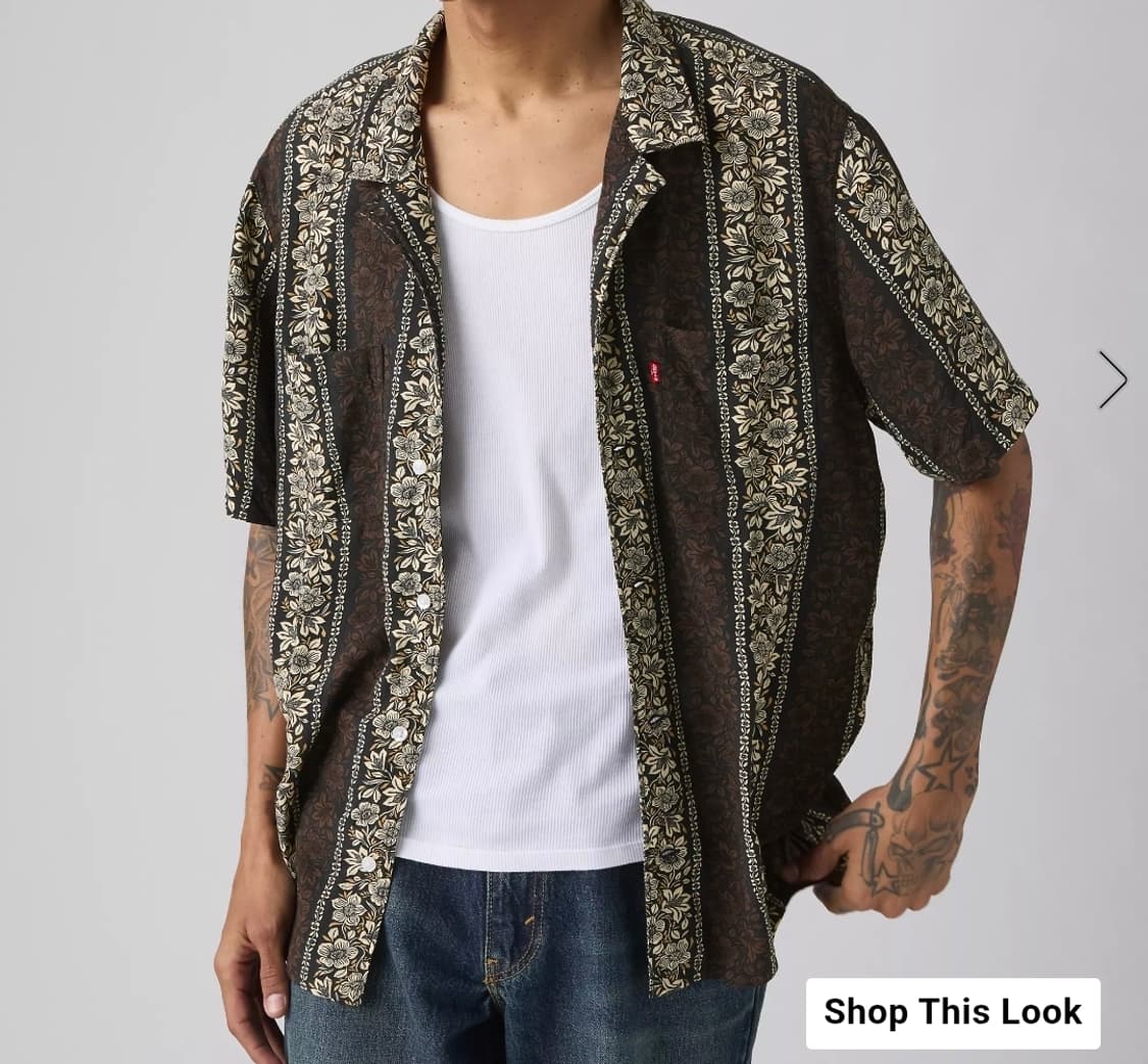 리바이스 인도메이드 캠프 셔츠 새상품 xl 상품이미지4