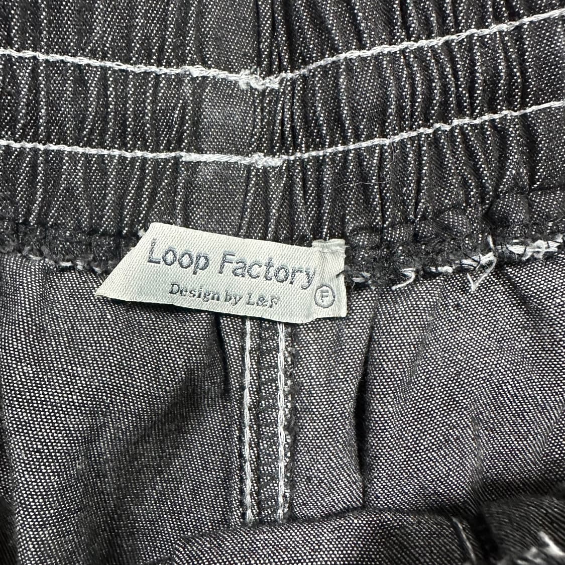 ✨ (바배) 빈티지 스티치 흑청 데님 반바지 상품이미지3